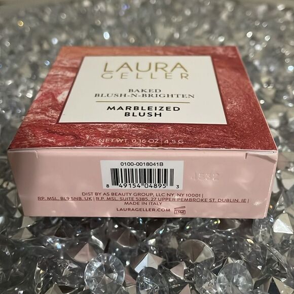Laura Geller baked blush n bright marbleized blush in apricot berry color makeup - Picture 7 of 8